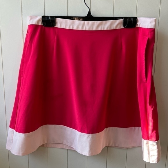 Puma NWOT Women’s Pink Striped Golf Skirt, Size Large, #75 - Picture 1 of 9
